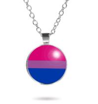 Colar Bandeira do Orgulho Bissexual LGBT Pride Unissex