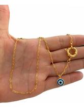 Colar Banhado a Ouro 10 Milésimos Cordão 50cm Tojoia18k