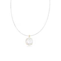Colar Banhado a Ouro 18K Ponto de Luz Nylon