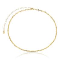 Colar Banhado A Ouro Elos Pequenos