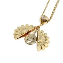 Colar Banhado a Ouro Pingente Girrasol Bem Me Quero Semijoia Colar Banhado a Ouro Pingente Girrasol Bem Me Quero Semijoia