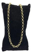 Colar Banhado a Ouro Premium Portuguesa 4mm 45cm Ouro Colar Banhado a Ouro Premium Portuguesa 4mm 45cm Ouro