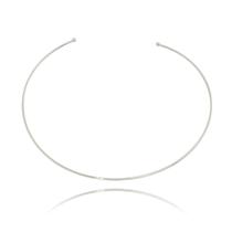 Colar Banhado a Ródio Branco Regulável