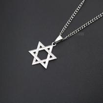 colar banhado corrente estrela de davi estrelinha com aço inox Antialérgico gargantilha chocker