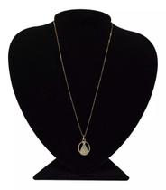 Colar Banhado em Ouro 18k Elo Veneziano 50cm Nossa Senhora