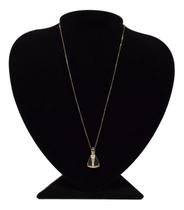 Colar Banhado Em Ouro Elo Veneziano - Nossa Senhora Clássica Colar Banhado Em Ouro Elo Veneziano - Nossa Senhora Clássica