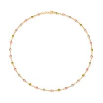 Colar banhado ouro 18k feminino colorido pedras rommanel 42 cm 530871 Colar banhado ouro 18k feminino colorido pedras rommanel 42 cm 530871