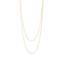 Colar banhado ouro 3x 24k 18k e 22k feminino coração dupla rommanel formado por corações 531131 Colar banhado ouro 3x 24k 18k e 22k feminino coração dupla rommanel formado por corações 531131