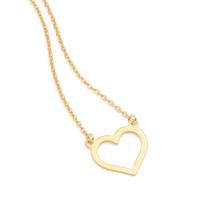 Colar banhado ouro 3x 24k 18k e 22k feminino coração elo cadeado rommanel 50 cm 45 cm 532461 Colar banhado ouro 3x 24k 18k e 22k feminino coração elo cadeado rommanel 50 cm 45 cm 532461