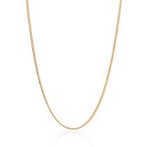 Colar banhado ouro 3x 24k 18k e 22k feminino longo maxi rabo de rato rommanel 70cm 532451 Colar banhado ouro 3x 24k 18k e 22k feminino longo maxi rabo de rato rommanel 70cm 532451
