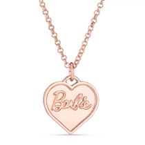 Colar Barbie Chunky Heart em ouro rosa para crianças Colar Barbie Chunky Heart em ouro rosa para crianças
