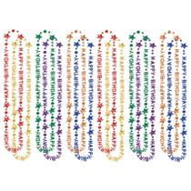 Colar Beistle Happy Birthday Plastic, pacote com 12, 90 cm Colar Beistle Happy Birthday Plastic, pacote com 12, 90 cm
