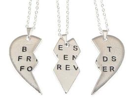 Colar Best Friends Sempre Amigas Amizade Folheado 3 Pçs B27 Colar Best Friends Sempre Amigas Amizade Folheado 3 Pçs B27