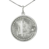 Colar Bitcoin Coleção Hobbies em Prata 925