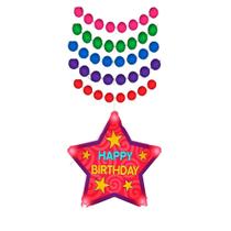 Colar blinkee Huge Happy Birthday Star Beaded LED Lights