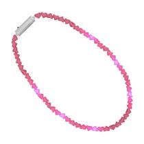 Colar blinkee LED Pink Hearts Love Bead para celebrações