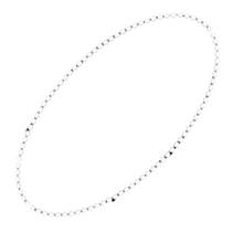 Colar blinkee Smooth Round Opaco Bead Mardi Gras branco x12