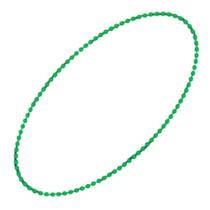 Colar blinkee Smooth Round Opaco Bead Mardi Gras Green x12