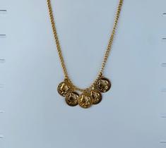 colar Boho chic tendencia outono inverno pingente medalhas ciganas