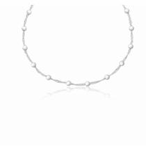 Colar bolinhas corrente singapura 45 cm