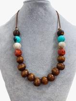 Colar Bolinhas Elegante Casual Longo Amarração Extensor Feminino Colar Bolinhas Elegante Casual Longo Amarração Extensor Feminino