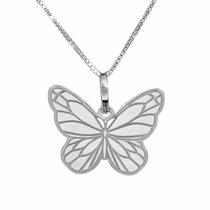 Colar Borboleta Coleção Natureza Prata 925 Colar Borboleta Coleção Natureza Prata 925