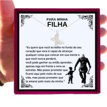 Colar Borboleta Prata Esterlina 925 Presente Aniversário de Pai Viking Para Filha + Dedicatória