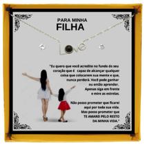 Colar Borboleta Presente Aniversário de Pai Viking Para Filha Prata Esterlina 925 + Dedicatória