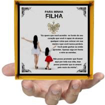 Colar Borboleta Presente Aniversário de Pai Viking Para Filha Prata Esterlina 925 + Dedicatória