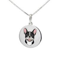 Colar Bulldog Francês Coleção Estimação em Prata 925 Branco Colar Bulldog Francês Coleção Estimação em Prata 925 Branco