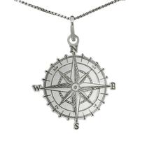 Colar Bússola Coleção Hobbies em Prata 925 Colar Bússola Coleção Hobbies em Prata 925