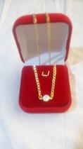 Colar c/ Ponto Luz Banhado a Ouro Colar c/ Ponto Luz Banhado a Ouro