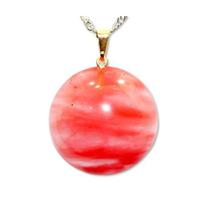 Colar Cabochão Cherry Rosa Disco Liso Montagem Pino Dourado Colar Cabochão Cherry Rosa Disco Liso Montagem Pino Dourado