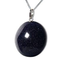 Colar Cabochão Disco Pedra Estrela Pino e Presilha Prata 950 Colar Cabochão Disco Pedra Estrela Pino e Presilha Prata 950
