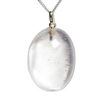 Colar Cabochão Pedra Quartzo Cristal Montagem Prata 950 Colar Cabochão Pedra Quartzo Cristal Montagem Prata 950