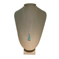 Colar Cadeado Prata 925 Amonita Bruta - P. Vecchio Joias Colar Cadeado Prata 925 Amonita Bruta - P. Vecchio Joias