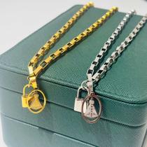 Colar Cadeia de Consagração de Nossa Senhora - Aço Inox