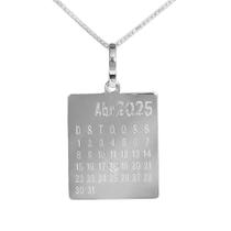 Colar Calendário Coleção Personalizável Prata 925