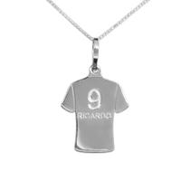 Colar Camisa Futebol Coleção Esportes Prata 925