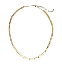 COLAR CANUTILHOS LARGOS LISOS BANHADO A OURO - 40 cm + 5 cm de extensor COLAR CANUTILHOS LARGOS LISOS BANHADO A OURO - 40 cm + 5 cm de extensor