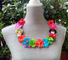 Colar carnaval cor multicolorido