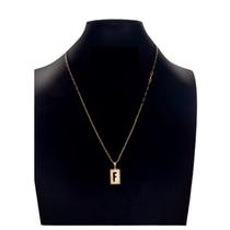 Colar Carti 2mm pingente com a inicial da letra F Colar Carti 2mm pingente com a inicial da letra F