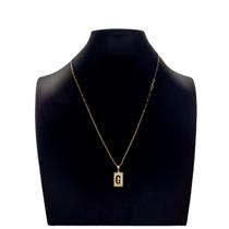 Colar Carti 2mm pingente inicial com letra G