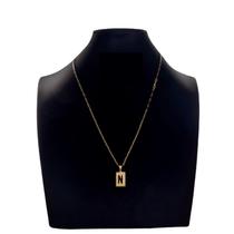 Colar Carti Fecho Lagosta pingente Para Nomes com a letra N Colar Carti Fecho Lagosta pingente Para Nomes com a letra N