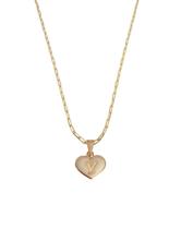 Colar Cartier 45Cm Coração Branco Letra Y Banhado Ouro 18K