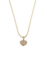 Colar Cartier 60Cm Coração Branco Letra D Banhado Ouro 18K Colar Cartier 60Cm Coração Branco Letra D Banhado Ouro 18K