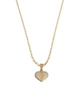 Colar Cartier 60Cm Coração Branco Letra V Banhado Ouro 18K