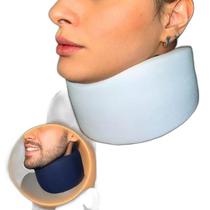Colar Cervical De Espuma Noturno Cor Branca Tamanho P