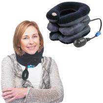 Colar Cervical Pneumático Corrige Alinha Postura Pescoço Ombros Colar Cervical Pneumático Corrige Alinha Postura Pescoço Ombros