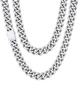 Colar ChainsHouse Cuban Link Chain Stainless Steel Men Colar ChainsHouse Cuban Link Chain Stainless Steel Men